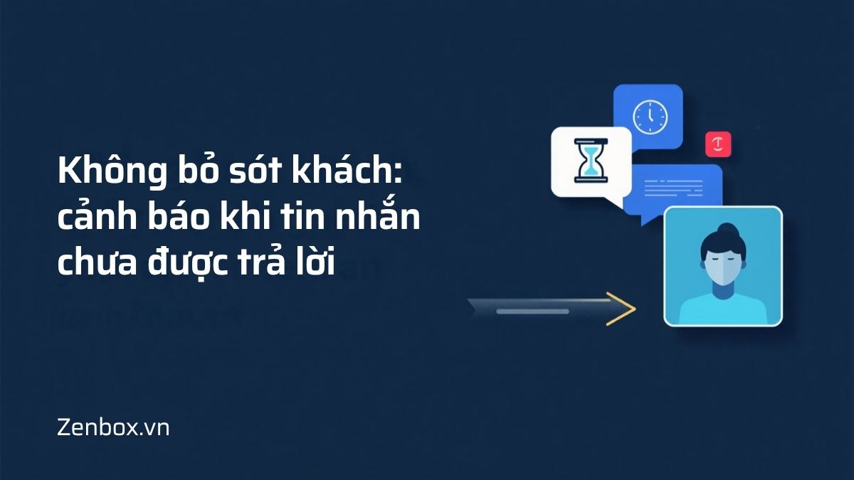 Không bỏ sót khách: cảnh báo khi tin nhắn chưa được trả lời