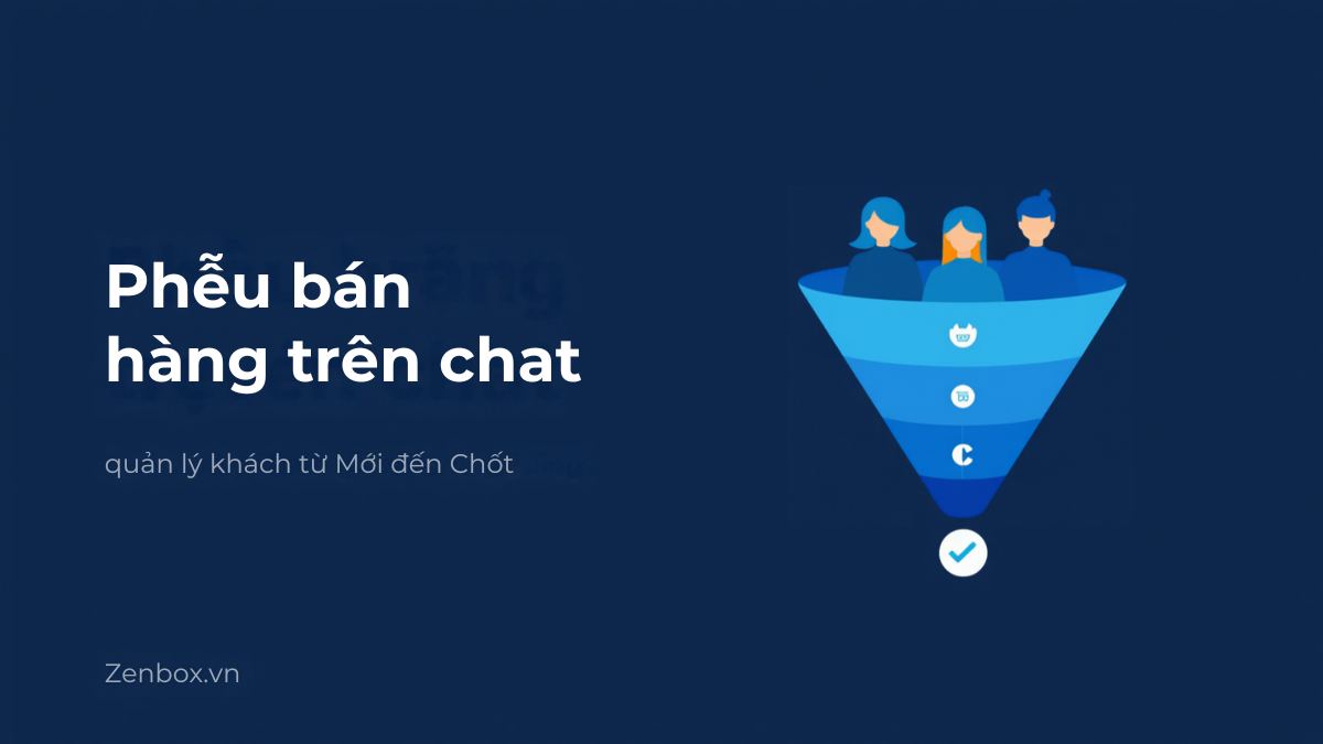 Phễu bán hàng trên chat: quản lý khách từ Mới đến Chốt, không bỏ sót